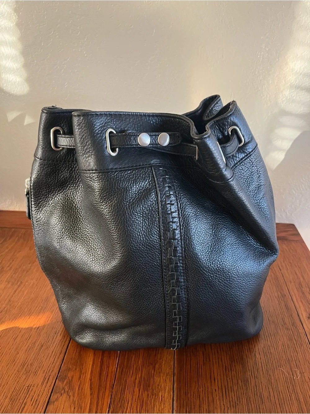 Kelsi Dagger bucket bag leather backpack